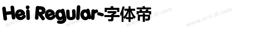 Hei Regular字体转换